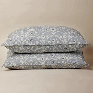 Set of 2 Cimino Home Medallion Heather Pillow Standard Shams